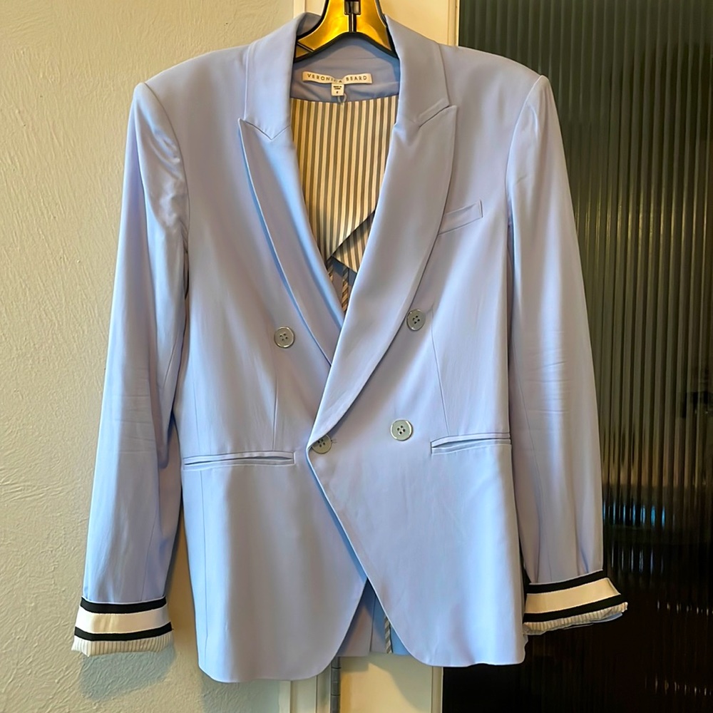 Size 6 - Light Blue Veronica Beard Spring Blazer